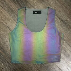 AKIRA Iridescent Crop Top